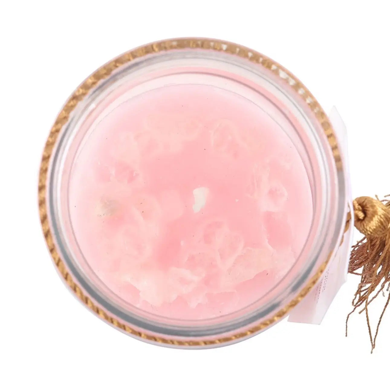Vela Ritual Rosa Mística con Cuarzo Rosa – Amor, Sanación y Atracción 💖✨
